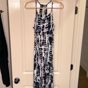 Nicole Miller tie dye maxi tank top dress. Size M. Built in bra. Like new.
